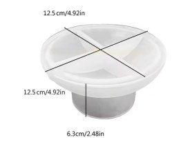 Molde silicona base plato apoyo 
